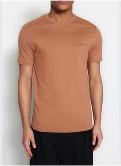 trendyol Man T-Shirt Camel  - Image 3