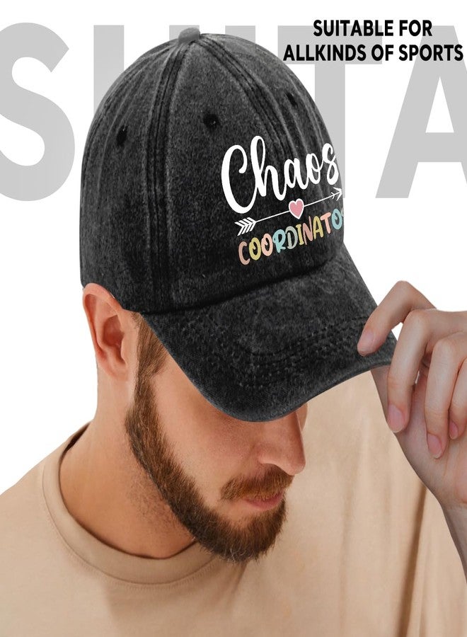 rofiowa Chaos Coordinator Adjustable Washed Cotton Baseball Cap, Funny Retro Trucker Hat Outdoor Accessories for Men Dad Husband Coworker Colleague Nurse, Father's Day Birthday Gifts - Image 5