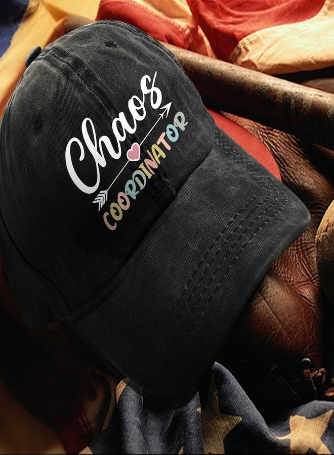 rofiowa Chaos Coordinator Adjustable Washed Cotton Baseball Cap, Funny Retro Trucker Hat Outdoor Accessories for Men Dad Husband Coworker Colleague Nurse, Father's Day Birthday Gifts - Image 4