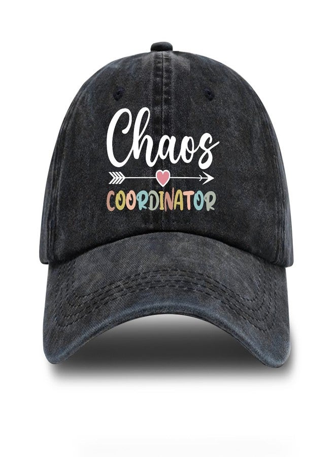 rofiowa Chaos Coordinator Adjustable Washed Cotton Baseball Cap, Funny Retro Trucker Hat Outdoor Accessories for Men Dad Husband Coworker Colleague Nurse, Father's Day Birthday Gifts - Image 1