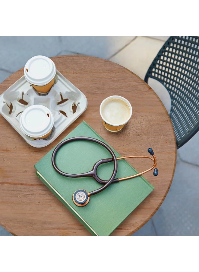 ليتمان سماعة طبيب ليتمان كلاسيك III (Littmann Classic III) - لون بني شوكولاتة مع رأس نحاسي - موديل 5809. - Image 4