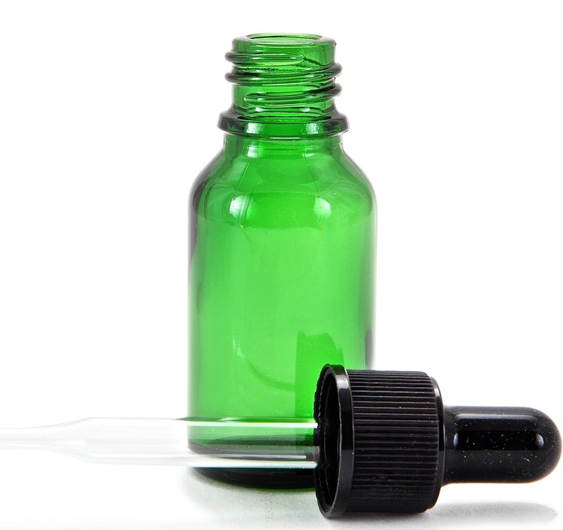 Vivaplex, 24, Green, 15 Ml (1/2 Oz) Glass Bottles, With Glass Eye Droppers - Image 5