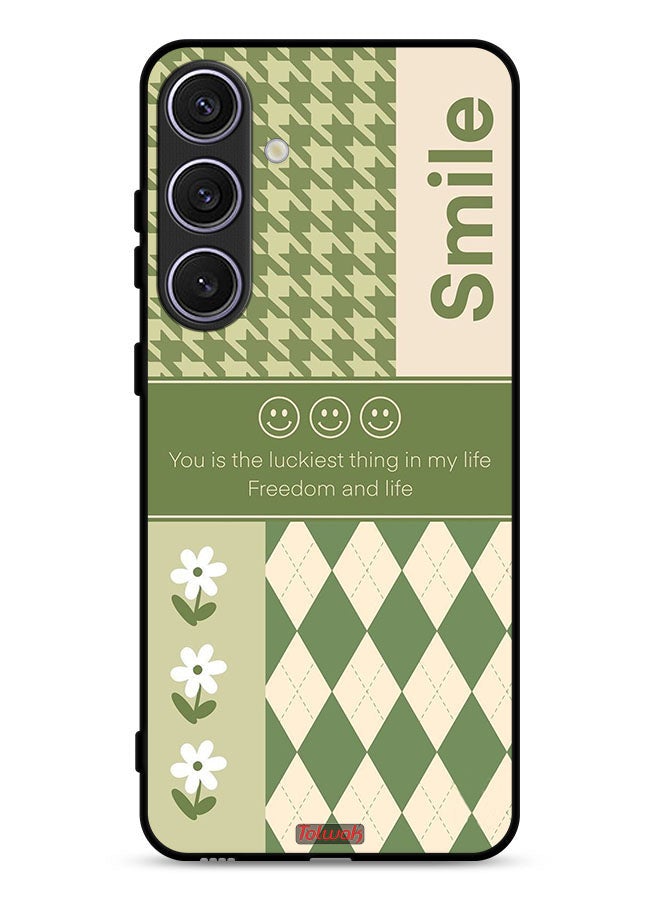 Tolwak Samsung Galaxy S24 Plus 5G Protective Case Cover Smile Is The Luckiest Thing In My Life - Image 1