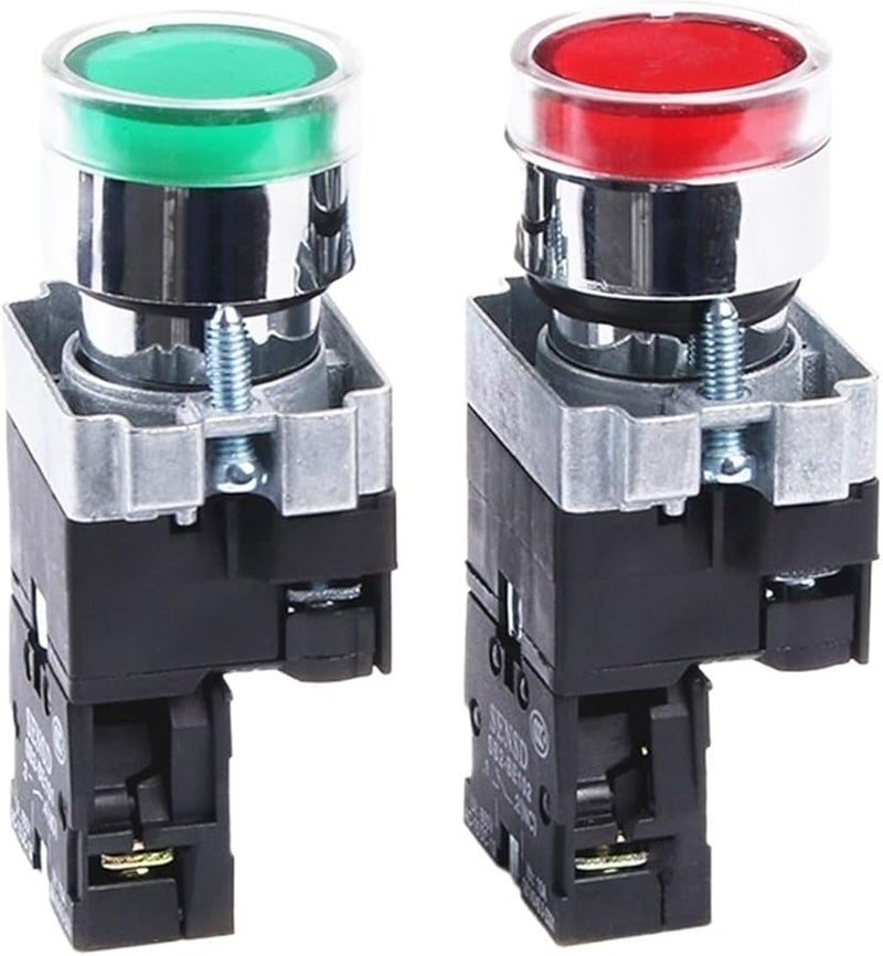 XB2 BW3361C 22mm Round Indicator Light LED 1 NO 24V AC220V AC380V Blue 1no - Image 3