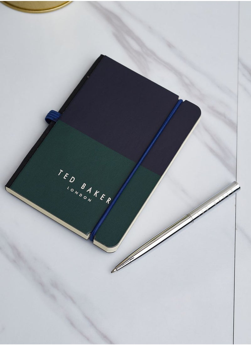Ted Baker - Basilll Mini A6 Notebook With Pen - Image 1
