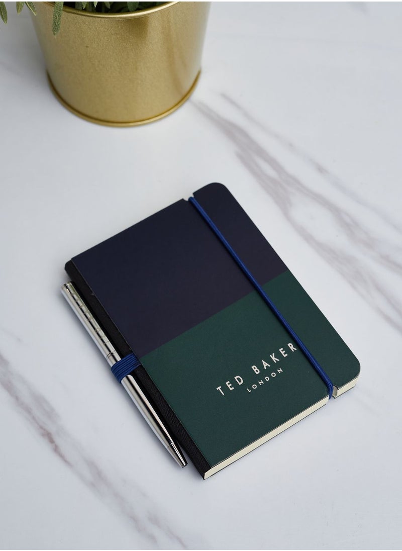 Ted Baker - Basilll Mini A6 Notebook With Pen - Image 1