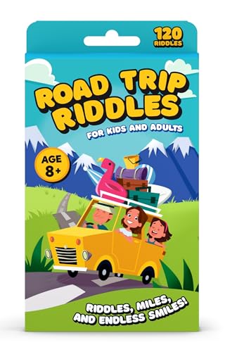 WELL BALANCED 120 Road Trip Riddles Road Trip Car Game for Kids - Image 1