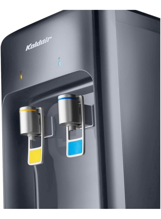 كولداير موزع مياه كولدير KWD CB، موزع مياه قائم بذاته، تحميل علوي، صنبوران، بارد ودافئ - رمادي غامق - Image 3