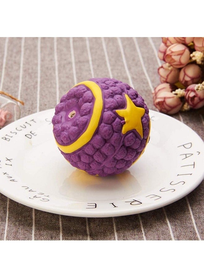 كرة التسنين ذات النجمة المصنوعة من مادة اللاتكس والتي تصدر أصوات صرير أثناء المضغ للكلاب والجراء (كبيرة) - Image 3