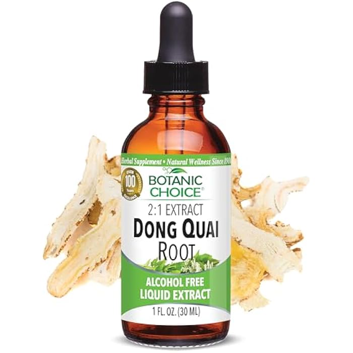 Botanic Choice Dong Quai Liquid Extract – Alcohol Free, Gluten Free, Fast Acting Supplement Drops – Easy to Use Dropper 1 Fluid Ounce - Image 1