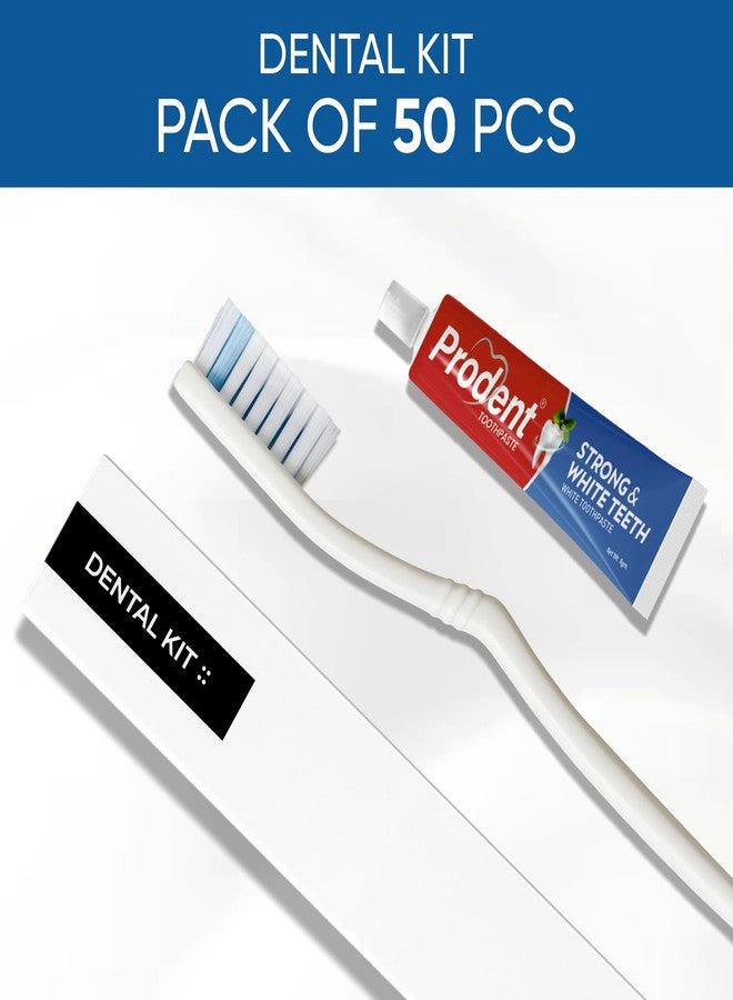 Prodent Hotel Dental Kit Pack of 50 - Toothbrush & 8g Toothpaste | Dental Kit For Travel & Oral Care Amenities for Hotels, Resorts & Guest Houses - Image 3