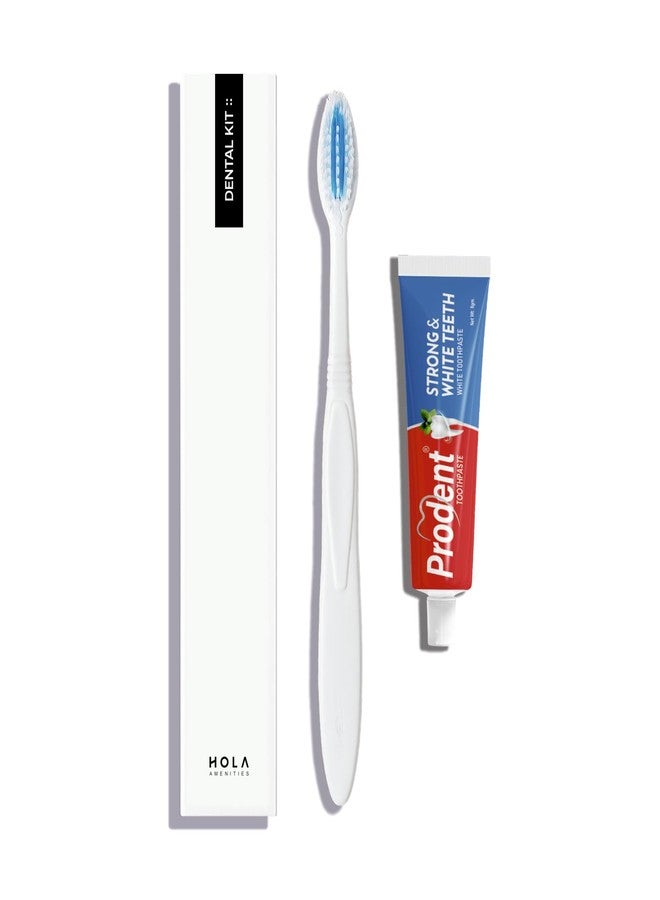 Prodent Hotel Dental Kit Pack of 50 - Toothbrush & 8g Toothpaste | Dental Kit For Travel & Oral Care Amenities for Hotels, Resorts & Guest Houses - Image 1