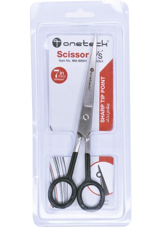 Onetech مقص شعر بمقبض أسود 7 بوصات