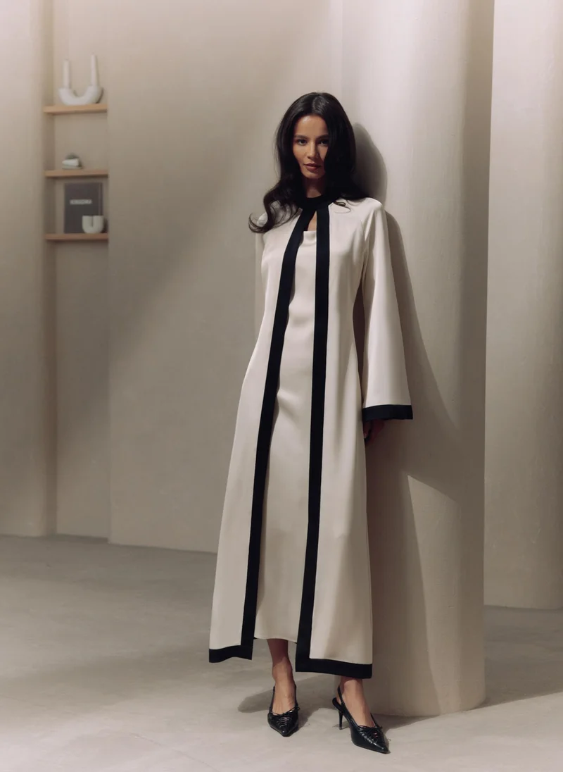 Lichi  Maxi dress with a loose cape for Women | Best Price UAE