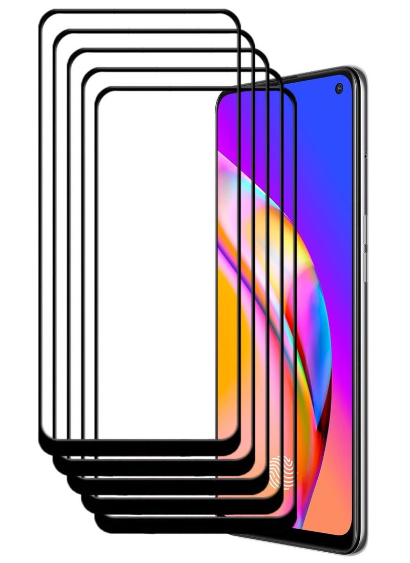 ACLIX 5 Pieces Antistatic ESD Dustproof Premium Quality High Definition Tempered Glass Screen Protector Designed For Oppo F19 Pro+ 5G - Image 1