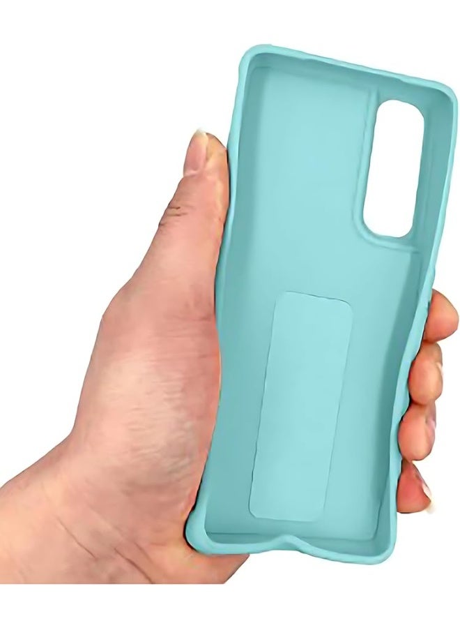 glassology حافظة سامسونج جالاكسي A33 مع حامل مغناطيسي مع حزام يد عمودي وأفقي، حامل سيارة متعدد، حاملة، حزام إصبع مع واقي شاشة (أخضر) - Image 5