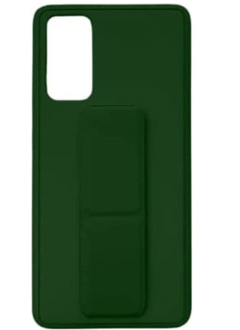 glassology Samsung Galaxy A33 case with Magnetic Stand Holder with Vertical Horizontal Hand Strap Grip Multi Stand Car Mount Kickstand Finger Strap with Screen Protector (Green)  - Image 1