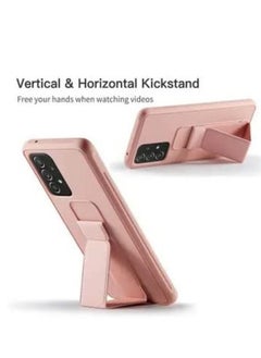 glassology Samsung Galaxy A33 case with Magnetic Stand Holder with Vertical Horizontal Hand Strap Grip Multi Stand Car Mount Kickstand Finger Strap with Screen Protector (Green)  - Image 2