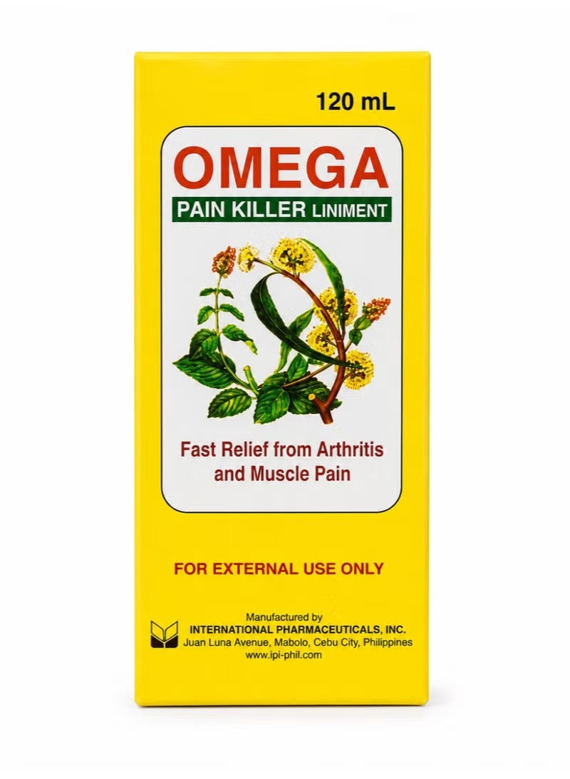 Omega Pain Killer Liniment for Arthritis, Muscle & Joint Pain - 120ml