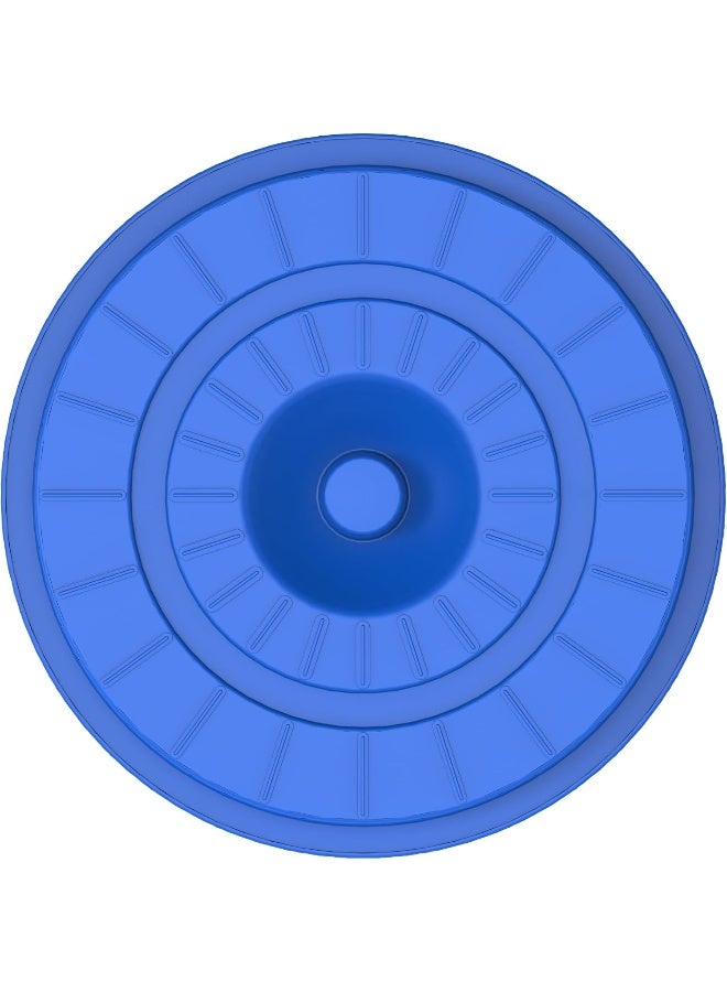 Cosmoplast برميل دائري متعدد الاستخدامات من بلاستيك كوزموبلاست IFHHDR190BL مع غطاء، سعة 35 لتر - أزرق - Image 4