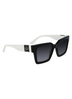 Karl Lagerfeld FULL RIM ACETATE Modified Rectangle KARL LAGERFELD SUN KL6057S 5219 (004) BLACK & WHITE  - Image 3