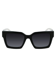Karl Lagerfeld FULL RIM ACETATE Modified Rectangle KARL LAGERFELD SUN KL6057S 5219 (004) BLACK & WHITE  - Image 1