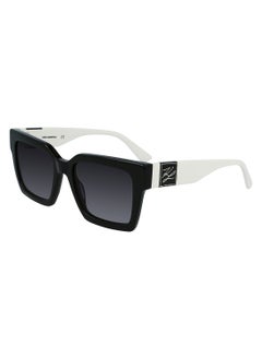 Karl Lagerfeld FULL RIM ACETATE Modified Rectangle KARL LAGERFELD SUN KL6057S 5219 (004) BLACK & WHITE  - Image 2