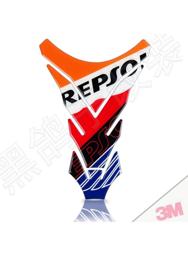 For KTM Suzuki Honda Yamaha Motorcycle Stereo Waterproof Fuel Tank Sticker Decorative Fuel Tank Fishbone Decal-Colour:Rose Red 3m Glue-free Waterproof And Anti-slip-Size:Default Item - Image 1