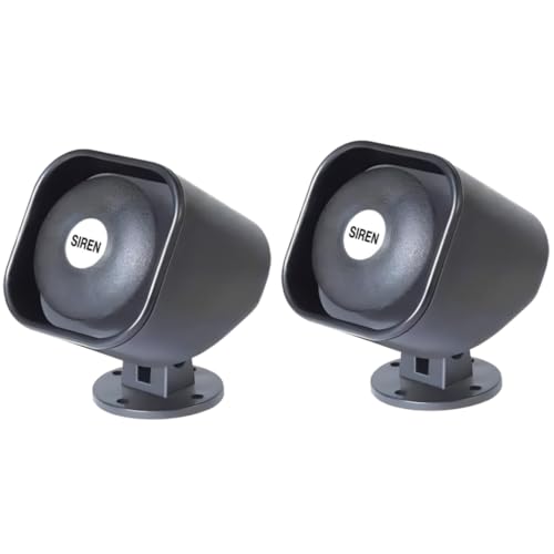 Quick Sense QS-H2 Hooter Alarm | 220V AC Electronic Siren | Loud 110dB Industrial Security Alert | Set of 2 - Image 1