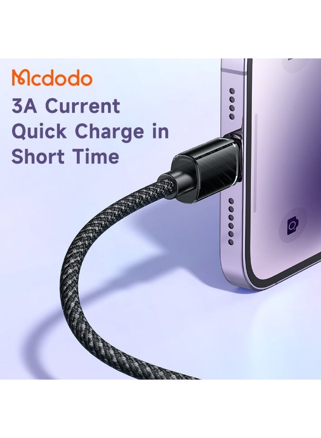 Mcdodo CABLE CA-3640 DICHROMATIC SERIES LIGHTNING DATA  1.2M – BLACK - Image 5