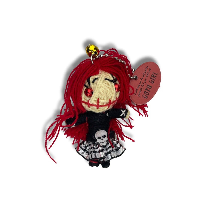 Watchover Voodoo 3Inch Goth Girl Keychain  Handcrafted Gift to Bring Good Luck and Positivity Everywhere You Go