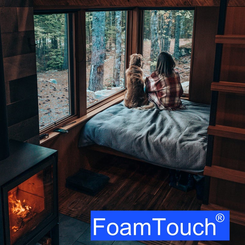 FoamTouch 2"x24"x72" Gel Memory Foam Bench Cushion Replacement Medium Firm (Seat Replacement, Upholstery Sheet, Upholstery Foam, Mattress, Sofa Cushion, Foam Rubber Padding, Couch) - Image 5