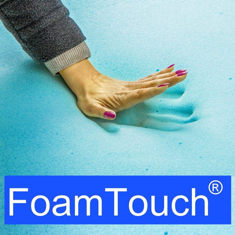 FoamTouch 2"x24"x72" Gel Memory Foam Bench Cushion Replacement Medium Firm (Seat Replacement, Upholstery Sheet, Upholstery Foam, Mattress, Sofa Cushion, Foam Rubber Padding, Couch) - Image 4