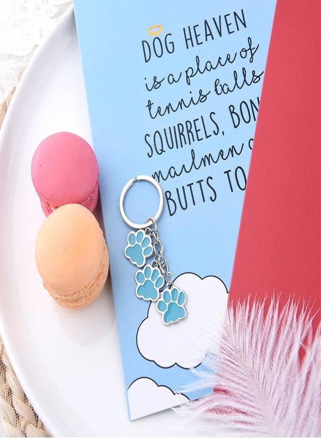 Sisadodo Dog Memorial Gifts for Loss of Dogs Sympathy Gift Card Dog Paw Keychain Pet Passing Away Gifts for Pets Lover Bereavement Condolence Card for Loss of Dogs Memorial Keychain - Image 4