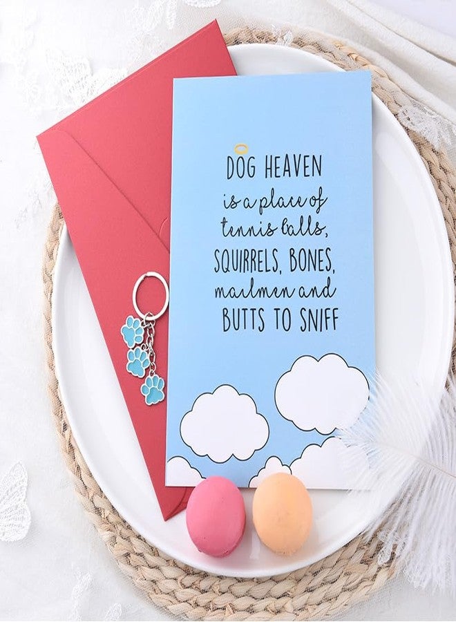 Sisadodo Dog Memorial Gifts for Loss of Dogs Sympathy Gift Card Dog Paw Keychain Pet Passing Away Gifts for Pets Lover Bereavement Condolence Card for Loss of Dogs Memorial Keychain - Image 5