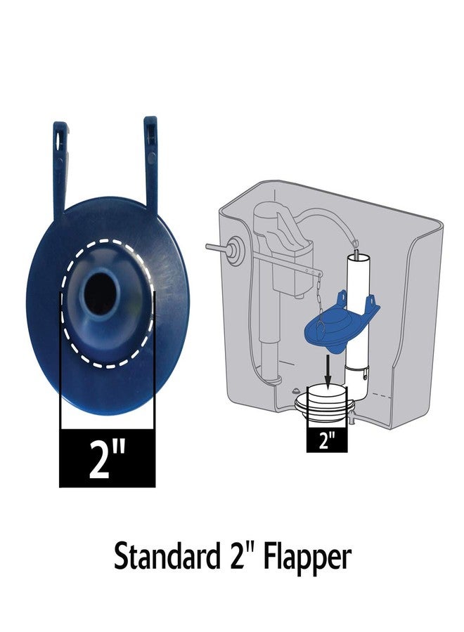 Korky 65BP Toilet Flapper for Briggs Vacuity Toilet Repairs and Replacement, Blue and Yellow - Image 5