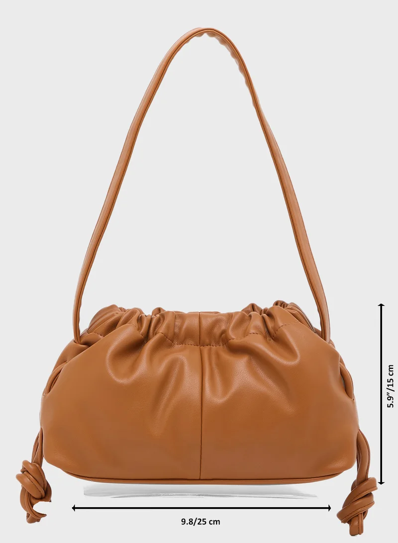 Ginger Textured Bucket Bag