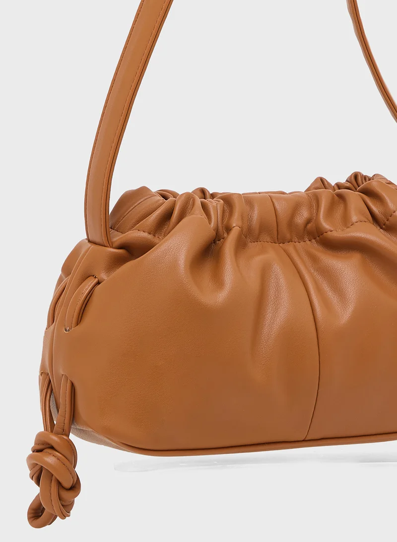 Ginger Textured Bucket Bag