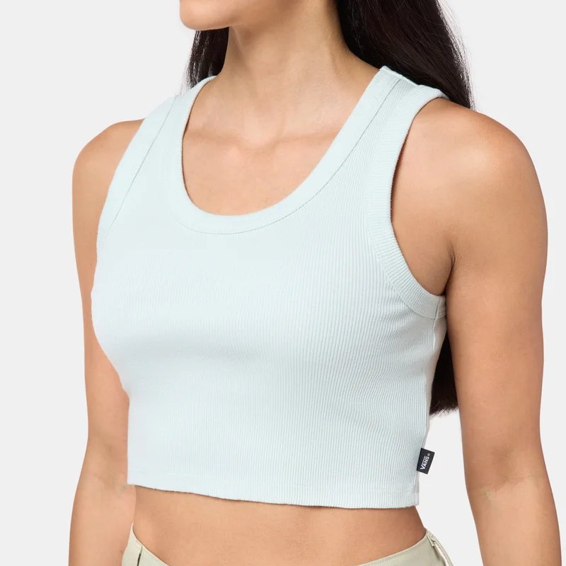 Vans Green Women's Drew Rib Tank Top for Women | Best Price UAE