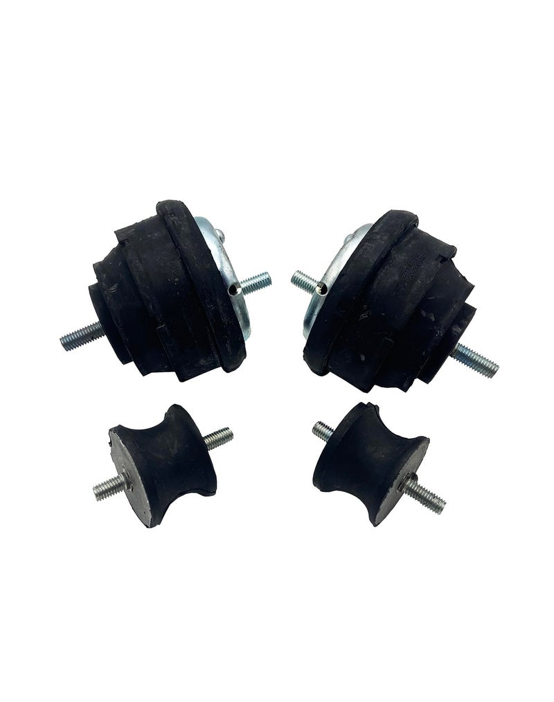 WayJun Left and Right Engine Motor and 2 Transmission Mounts Compatible with Select BMW E36 E46 E85 Models