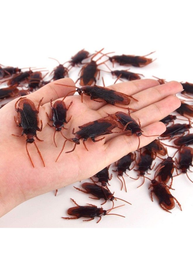 ASTARON 210 قطعة من ألعاب الخدع والمزاح البلاستيكية الواقعية على شكل حشرات وصراصير وعناكب ومئويات وعقارب لحفلات الهالوين وديكورات يوم الكذب - Image 4