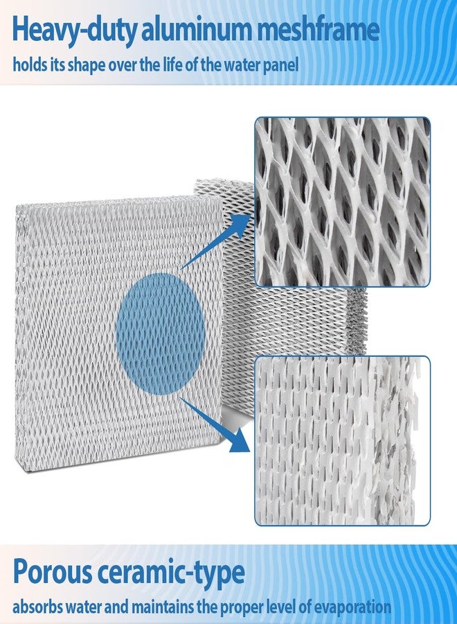 ALOCS 35 Water Panel Humidifier Filter Pad Replacement for Aprilaire 600 600A 600M 700 700A 700M 760 760A 768 350 360 560 560A 568 Whole House Humidifiers; Furnace Humidifier Filter(2 Pack Aluminum Mesh) - Image 4