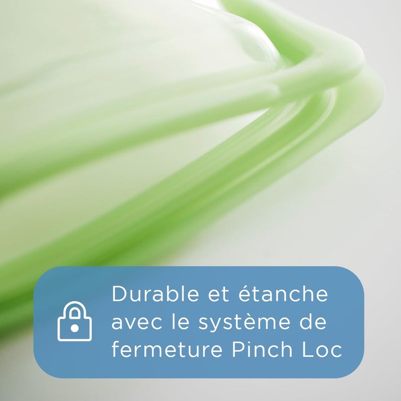 Stasher Premium Silicone Reusable Food Storage Half Gallon Bag, Aqua, Microwave, Sous Vide, Dishwasher, Oven and Freezer Safe, BPA Free, Leak-free, Eco-friendly, 64 Oz - Image 4