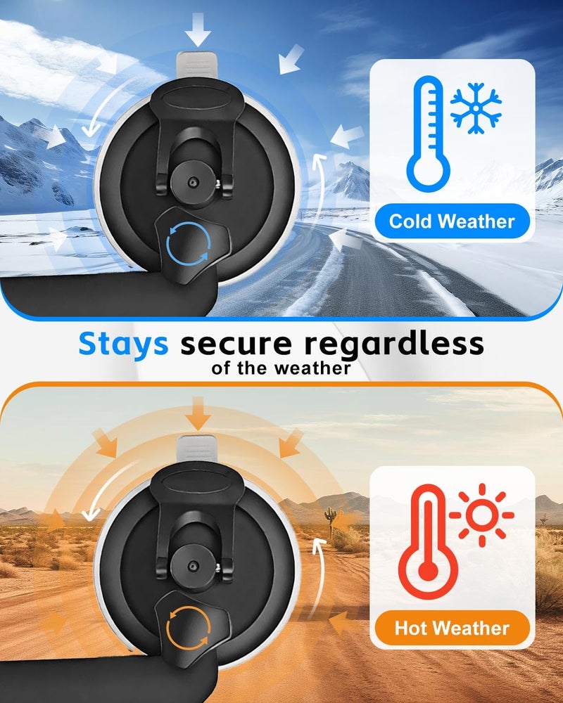 Maraiss Starlink Mini Suction Cup Mount, Universal Starlink Mini Accessories with Strong Vacuum Suction, Secure Mounting Kit for Car Windows Sunroofs RVs Boats Road Trips, Easy to Install and Remove - Image 4