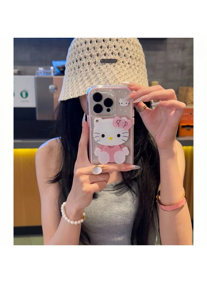NIBEMINENT 3D Kitty Cat Protective TPU Case Cover For iPhone 16 Pro Max - Image 4
