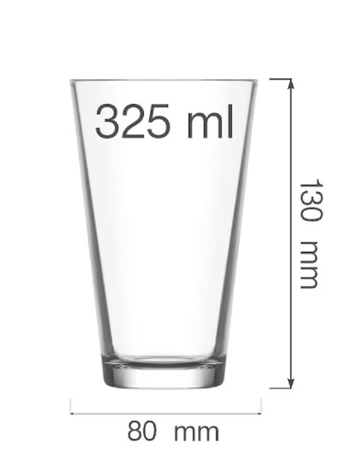 LAV 3 Pieces Hera Long Drink Tumbler Set 325 Ml - Clear - Image 2