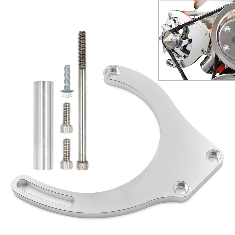 BBC Alternator Bracket Adjustable LWP Low Mount Replacement for Big Block Chevy Long Kit 551496 - Image 2