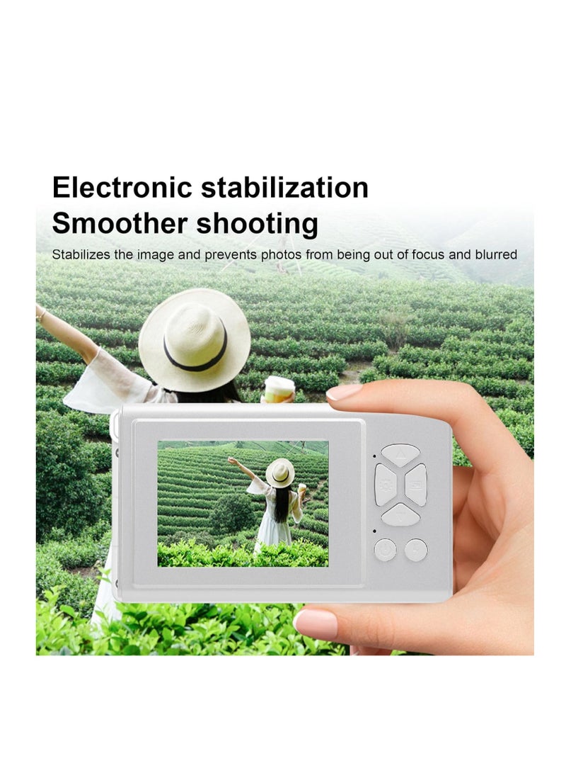 Digital Camera for Kids Fill Light, 48MP FHD Camera, Vintage Camera, Retro Digital Camera CCD for Teens Boys Girls Seniors Student Children, 32GB SD Card,16X Zoom - Image 5