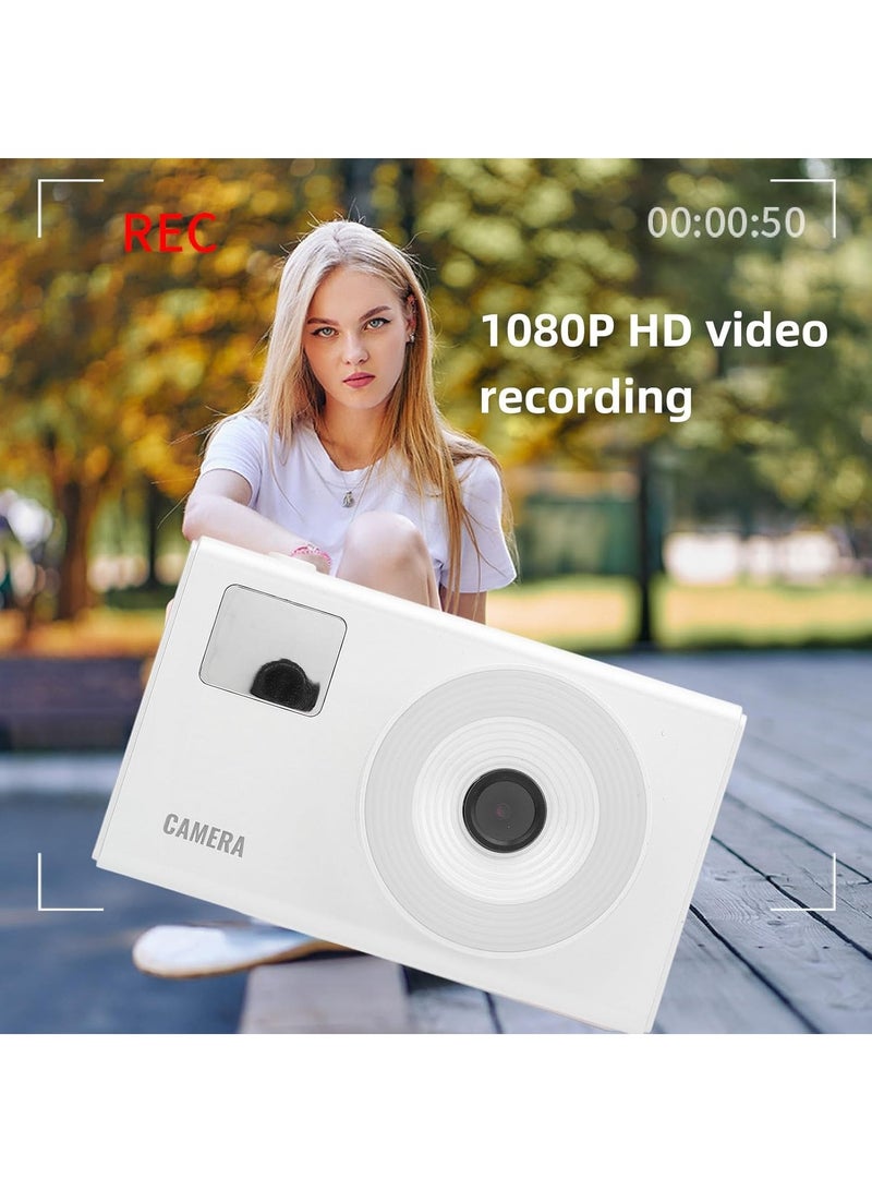 Digital Camera for Kids Fill Light, 48MP FHD Camera, Vintage Camera, Retro Digital Camera CCD for Teens Boys Girls Seniors Student Children, 32GB SD Card,16X Zoom - Image 3