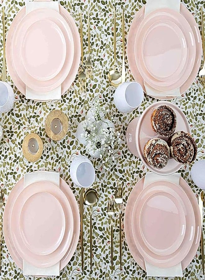 Blue Sky Edge Collection Pink Disposable Plates 6.3" - 10 Count, Stylish & Sturdy Disposable Dinnerware for Parties, Events, and Occasions - Image 3